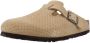 Birkenstock Gestoffeerde Suède Mules Beige Dames - Thumbnail 3
