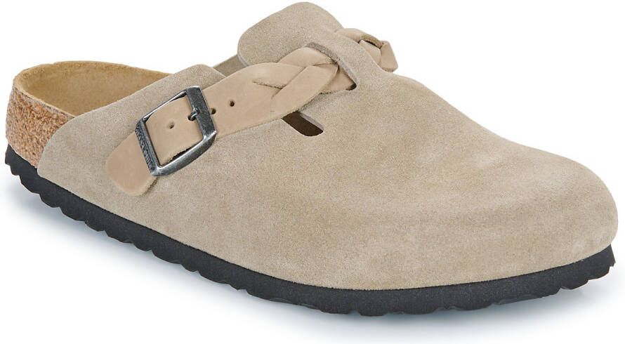 BIRKENSTOCK Instappers Boston Braided Maat: 35 Materiaal: Suède Kleur: Zand - Foto 7