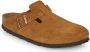 Birkenstock Boston SFB Mink narrow Veloursleder Suede Dames Pantoffels Mink - Thumbnail 5