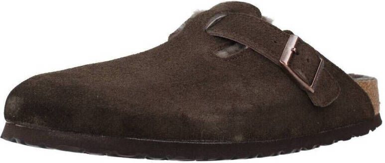 Birkenstock slipper BOSTON Shearling Mocca Seude Leather narrow - Foto 18