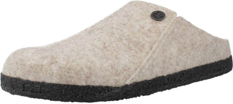 Birkenstock Zermatt Shearling Felt Eggnog Narrow Sandalen Beige Man - Foto 9