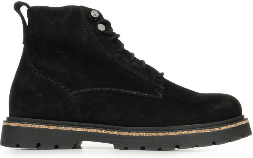 Birkenstock HIGHWOOD LACE MID SUEDE LTHR Heren sneakers Heren veterschoenVrije tijd half-hoog Zwart