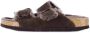 Birkenstock Arizona VL Lammfell Narrow Unisex Pantoffels Mocha - Thumbnail 3