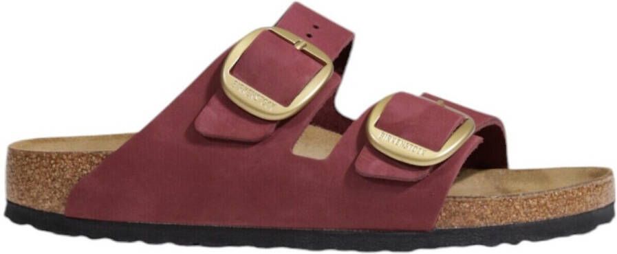 Birkenstock Pantoffels Met leer gevoerde schoenen met een samenstelling van 100% leer