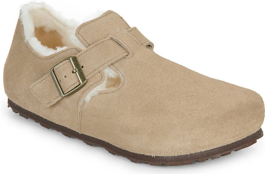 Birkenstock Nette schoenen London Shearling LEVE Taupe