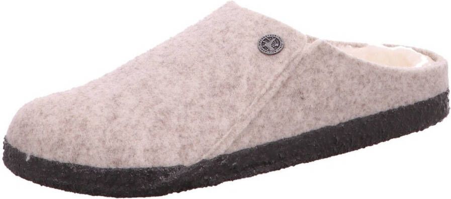 Birkenstock Zermatt Shearling Felt Eggnog Narrow Sandalen Beige Man - Foto 7