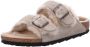 Birkenstock Arizona Shearling Slippers Stone Coin Narrow fit | Grijs | Suède - Thumbnail 185