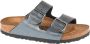 Birkenstock Arizona Birko-flor Smalle Sandalen Zilver - Thumbnail 12