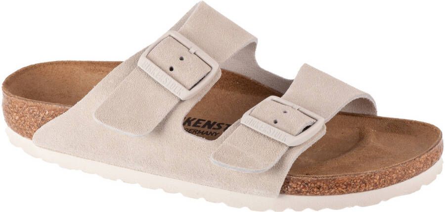 BIRKENSTOCK Slippers Dames Arizona Dames Maat: 41 Materiaal: Suède Kleur: Wit - Foto 19