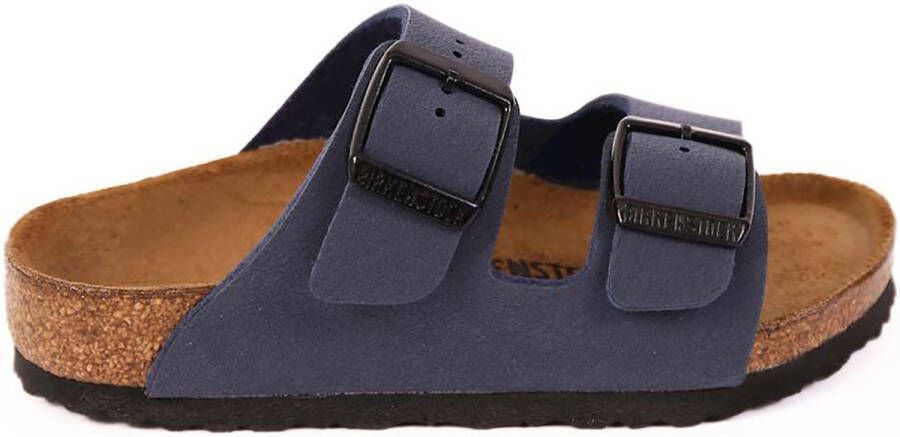 Birkenstock Arizona Kids Slippers Navy Narrow fit | Blauw | Imitatieleer - Foto 7