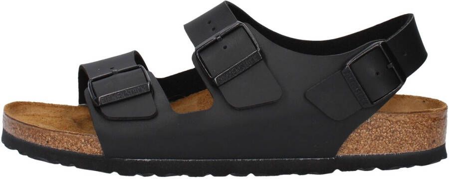 Birkenstock Zwarte Sandalen met Leren en Synthetische Voering Black - Foto 18