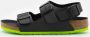 Birkenstock Milano Kids Sandalen Desert Soil Black Lime Narrow fit | Zwart | Imitatieleer - Thumbnail 2