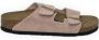 Birkenstock Roze Suède Sandalen met Kurken Zool Pink Dames - Thumbnail 26