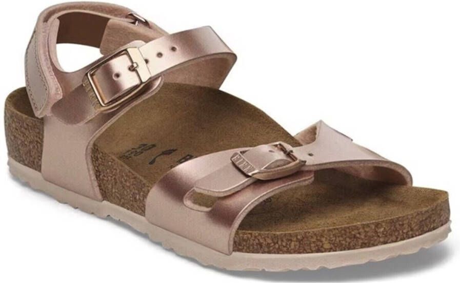 Birkenstock Rio AS Kids Birko-Flor Narrow Fit Electric Metallic Copper - Foto 4