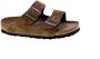 Birkenstock Beige Suède Gesp Slippers - Thumbnail 2