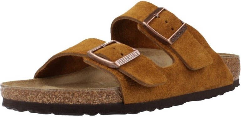 BIRKENSTOCK Slippers Dames Arizona Dames Maat: 43 Materiaal: Suède Kleur: Cognac - Foto 18