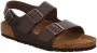 Birkenstock slipper MILANO Dark Brown regular Naturleder Smooth Leather - Thumbnail 2