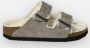 Birkenstock Arizona Shearling Slippers Stone Coin Narrow fit | Grijs | Suède - Thumbnail 182