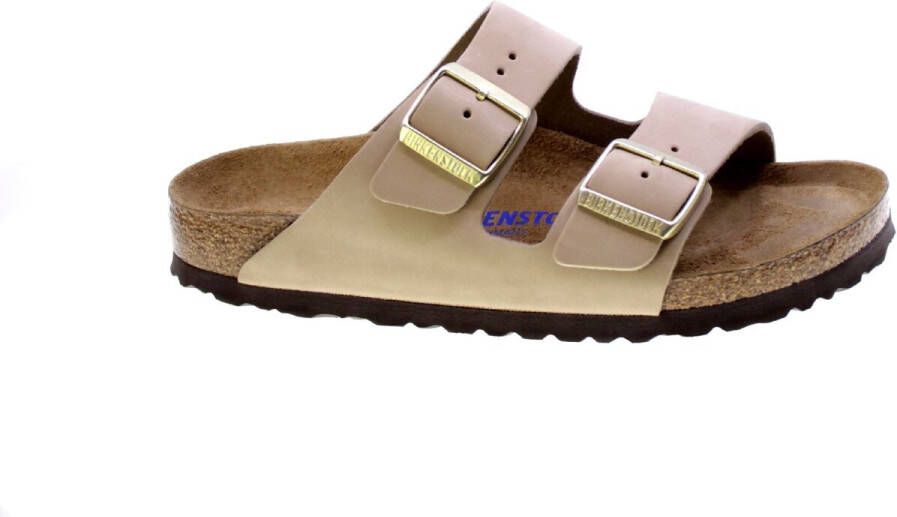 Birkenstock Verstelbare Logo Sandalen Rubberen Zool Beige - Foto 8