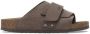 Birkenstock Kyoto Nubuck Leather Suede Sandalen Narrow bruin - Thumbnail 2
