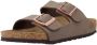 Birkenstock Kindersandalen Arizona Birko Flor Birkibuc Etroit Bruin - Thumbnail 4