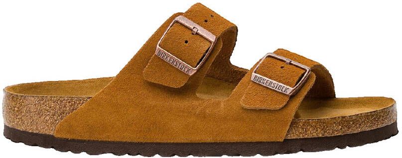BIRKENSTOCK Slippers Dames Arizona Dames Maat: 38 Materiaal: Suède Kleur: Cognac - Foto 14