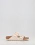 Birkenstock - s off-white-crÈme-ivoorkleur slippers & muiltjes - Thumbnail 4