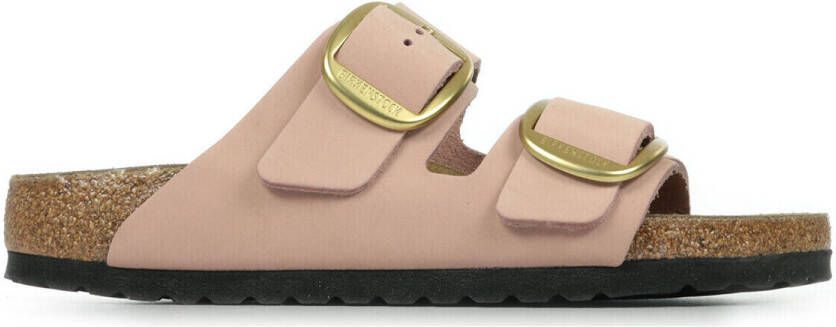 Birkenstock Klassieke Big Buckle Nubuck Leren Sandaal Pink Dames - Foto 4
