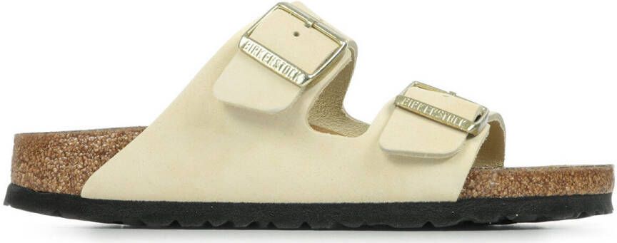 BIRKENSTOCK Arizona Nubuck Ecru narrow Beige Nubuck Plateau sandalen Dames - Foto 17