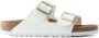 Birkenstock Arizona Grote Gesp Patent Witte Slippers Birko Flor Patent Streetwear - Thumbnail 4