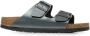 Birkenstock Arizona Birko-flor Smalle Sandalen Zilver - Thumbnail 13