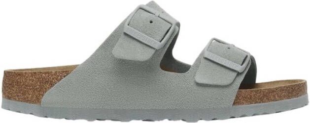 Birkenstock Sandalen Arizona Suede Leather Narrow Pure Sage