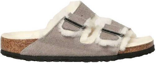 Birkenstock Arizona Shearling Slippers Stone Coin Narrow fit | Grijs | Suède - Foto 13