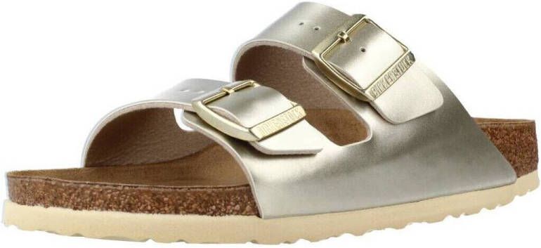 Birkenstock Arizona Kids Slippers Electric Metallic Gold Narrow fit | Goud | Imitatieleer - Foto 15