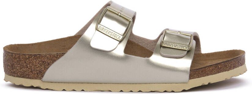 Birkenstock Arizona Kids Slippers Electric Metallic Gold Narrow fit | Goud | Imitatieleer - Foto 17