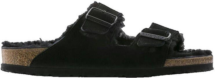 Birkenstock Slippers Arizona VL Sheepskin met twee verstelbare gespriempjes
