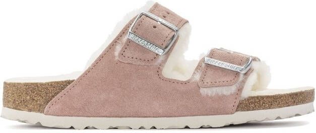 Birkenstock Sandalen Arizona Shearling 1023258 Narrow Pink Clay