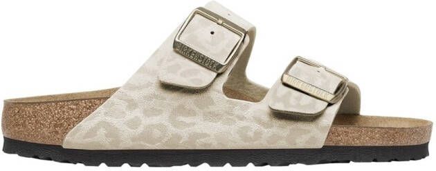 Birkenstock Sandalen Arizona Synthetic Leo Narrow Eggshell