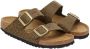 Birkenstock Sandalen Arizona Synthetic Leo Narrow Khaki - Thumbnail 6