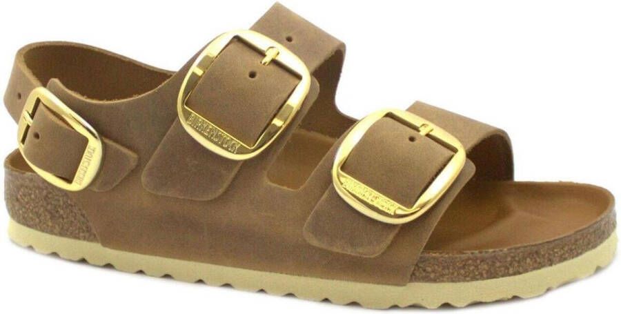 BIRKENSTOCK Sandalen Dames Milano Big Buckle Maat: 37 Materiaal: Leer Kleur: Cognac - Foto 7