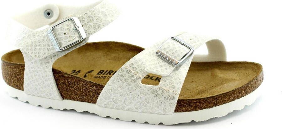 Birkenstock slipper RIO Magic Snake White narrow Birko-Flor