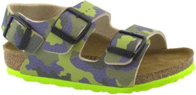 Birkenstock Sandalen Milano kids desert soil camo met gespsluitingen