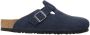 Birkenstock Sandalen Boston Suede Leather Narrow New Navy - Thumbnail 1