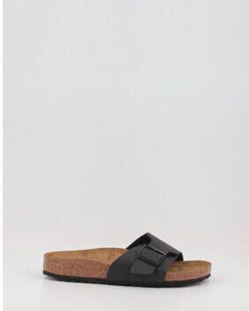 Birkenstock Satin Finish Sandal with Metal Buckle Black Dames - Foto 10