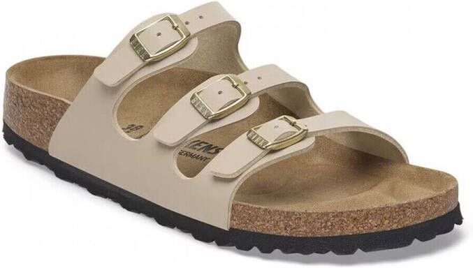 Birkenstock FLORIDA SANDCASTLE BF Dames slippers Wit beige - Foto 10