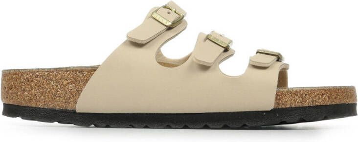 Birkenstock FLORIDA SANDCASTLE BF Dames slippers Wit beige - Foto 11