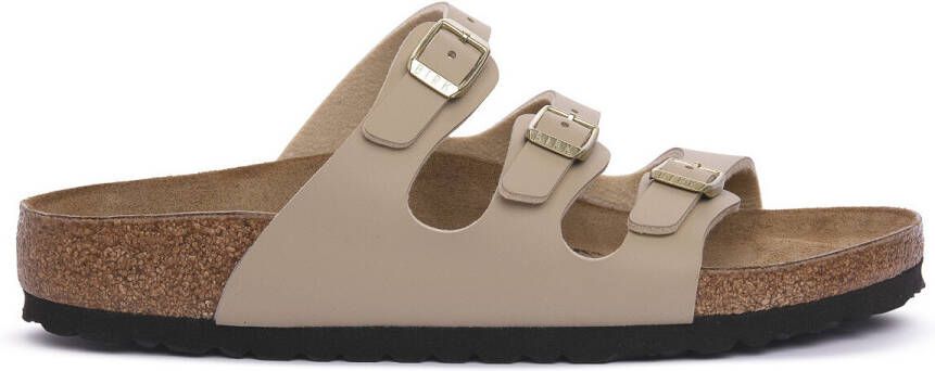 Birkenstock FLORIDA SANDCASTLE BF Dames slippers Wit beige - Foto 9