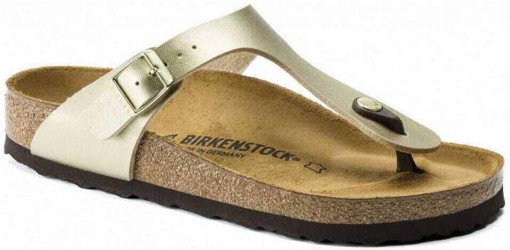 Birkenstock Stijlvolle Dames Gesp Flip Flops Geel Dames - Foto 4