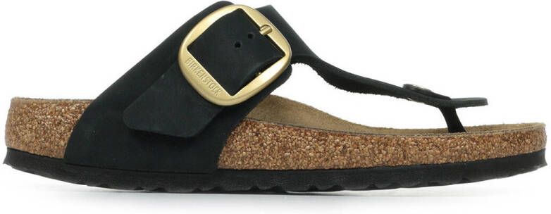 Birkenstock "Stijlvolle; Leren Flip Flops voor Vrouwen"; Zwart Dames - Foto 6