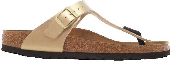 Birkenstock Stijlvolle Dames Gesp Flip Flops Geel Dames - Foto 6